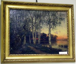 "solnedgang". by Ferdinand Hernlund