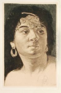 Orientalische Dame by Bruno Heroux