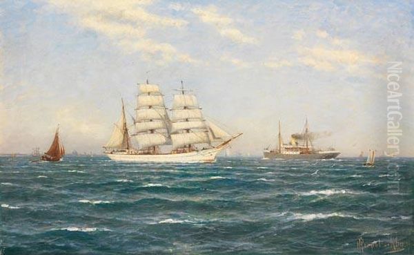 Weise Bark Undandere Schiffe Auf Der Ostsee - view 1