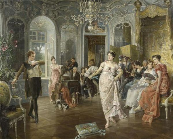 Interior With People Dancing - view 1