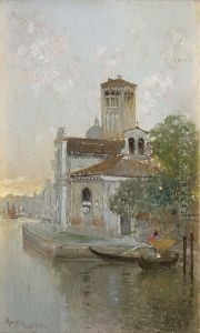 Venezianische Ansicht by Cesar Maria Herrer Marcher