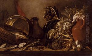 Interno Di Cucina Con Natura Morta