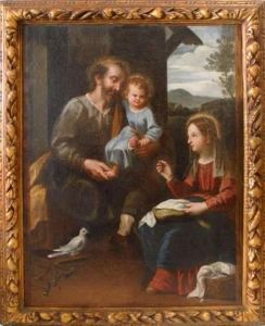 La Sainte Famille by Francisco El Viejo Herrera