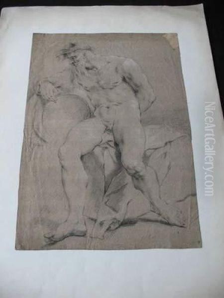 Homme Nu Age Assis - view 1