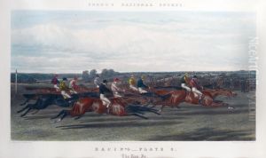 Racing Plate, The Run In by Benjamin Herring, Jnr.