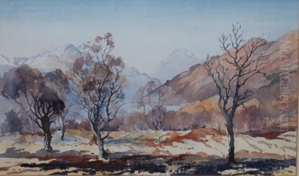 Herriot, Watercolour, Winter Nearrowardennan, Signed, 30 X 50cm - view 1