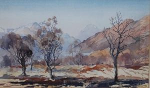 Herriot, Watercolour, Winter Nearrowardennan, Signed, 30 X 50cm by Herring, James