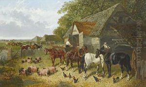 Loading The Grain by John Frederick Herring Snr