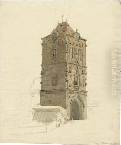 Der Pulverturm In Prag Der Pulverturm In Prag