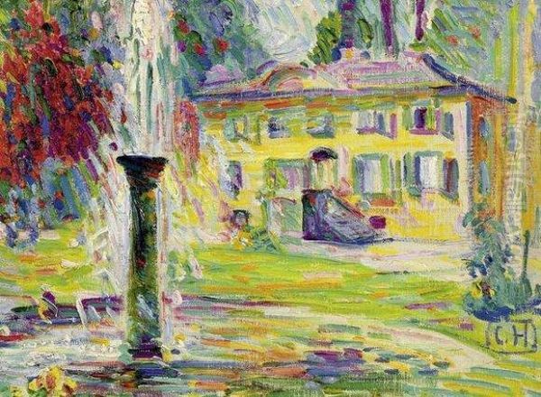 Schloss Belvedere Bei Weimar Mit Springbrunnen - view 1