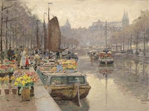 Flower Market by Hans Herrmann