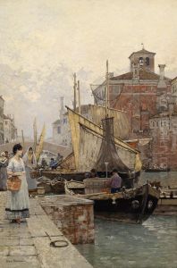 Fish Market Inchioggia by Hans Herrmann