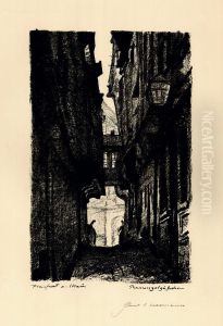 Rapunzelgasschen Frankfurt Am Main by Paul Herrmann