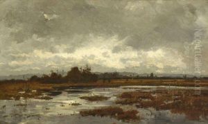 Moorlandschaft by Philipp Ludwig Herrmann