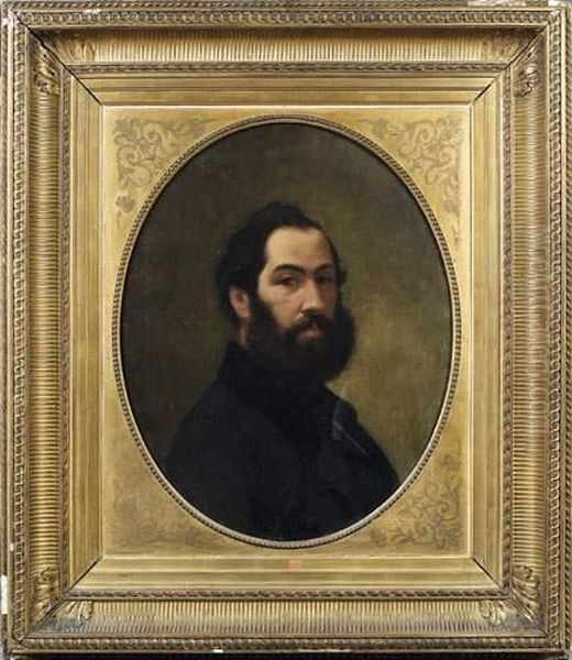 Attribue A Francois-etienne Hersent : Portrait De Louis-guillaume Hersent - view 1