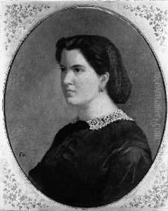 Portrait D'olympe Margry by Francois Etienne Hersent
