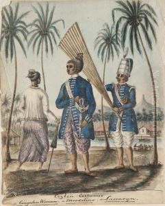 Costumes De Ceylan, Une Femme by Louis Hersent