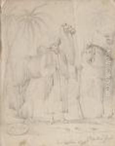 Arabes Bedouins. by Louis Hersent