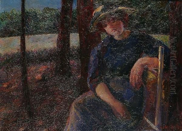 Portrait Of A Lady In A Hat - view 1