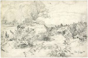 Landschaft Auf Vilm Bei Rugen by Albert Hertel
