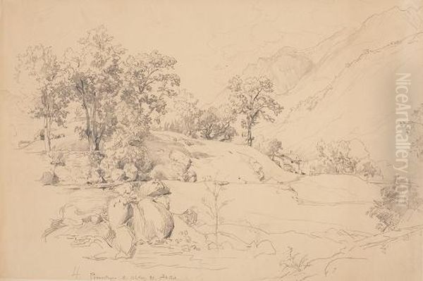 Landschaftsstudie Bei Promontogno - view 1