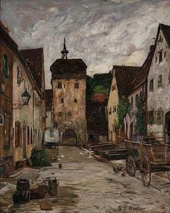 Dorfstrase by Wilhelm Jakob Hertling