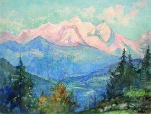 Le Mont Blanc Vu Du Chemin Des Acacias