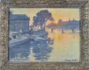 Soir Sur La Seine by Jules Alfred Herve-Mathe