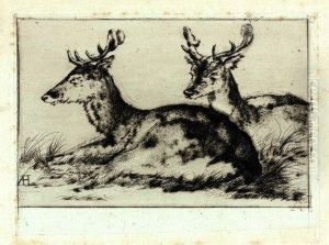 Deux Cerfs Couches
