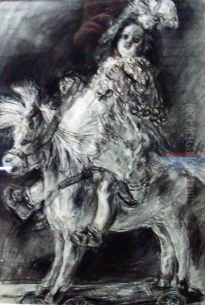 Poupee Sur Un Cheval A Roulette - view 1
