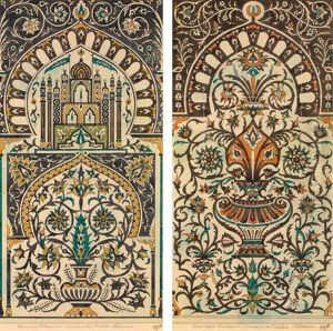 "ceramique Tunisienne, Mosquee Dubarbier, Kairouan" by Edouard Herzig