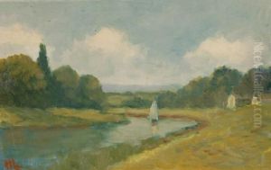 Sailing Boat On The River Sailing Boat On The River