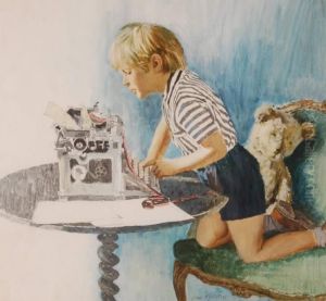 The Young Typist by John Heseltine