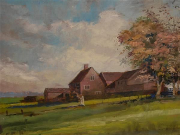Farm With Trees Inblossom - view 1