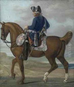 An Equestrian Portrait Of King Frederick Ii Of Prussia (1712-1786),in Military Dress