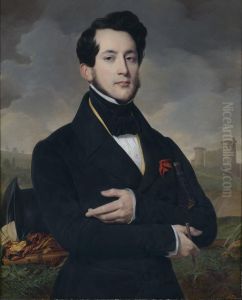 Portrait D'eugene Guyot, Sous-prefet De Vendome by Alexandre-Jean-Baptiste Hesse