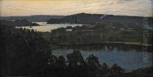 Utsikt Over Upperuds Bruk - Dalsland by Otto Hesselbom