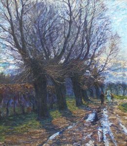 Weideweg Nach Dem Regen (im April) by Karl Hessmert