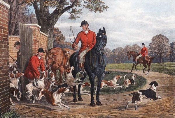 A Pair Of Hunting Scenes - view 1
