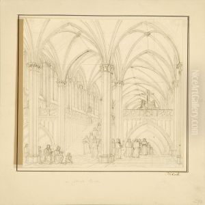 Interior From A Church by Christian Frederik Hetsch