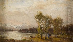 Spazierganger Am See by Eugen Hettich