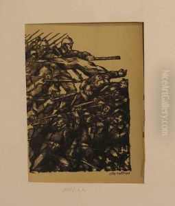 Die Erste Fahne by Otto Hettner