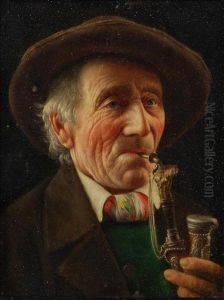 Head Of Abavarian Peasant by Carl Heuser