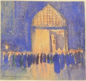 Entrata In Chiesa by Heinrich Heusser