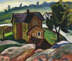 White Fish Falls, Georgian Bay by Prudence Heward