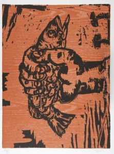 Salmon In Hand by Henry Hewitt
