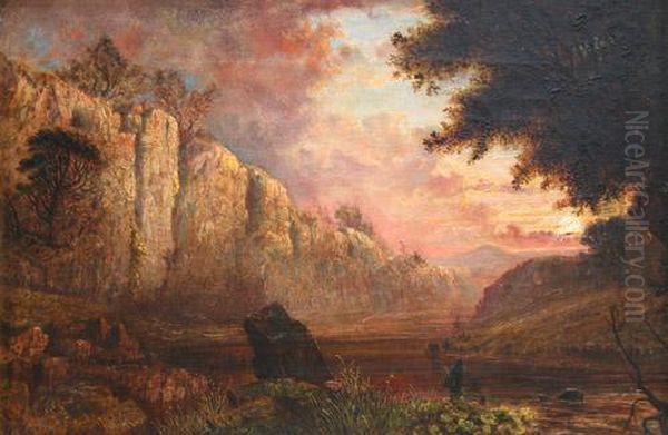 River Scene - Sunset - view 1