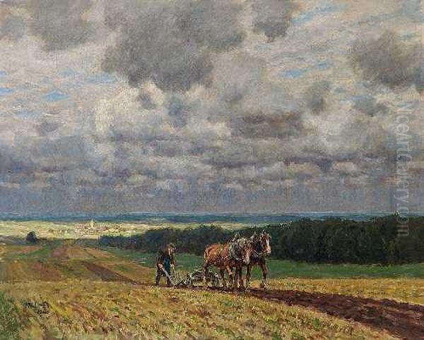 Pflugender Bauer - view 1