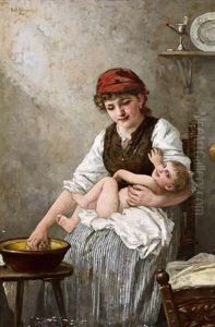 Babypflege by Karl Heyden