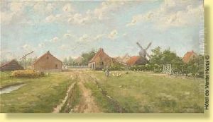 Village Ensoleille by Joseph I Heymans